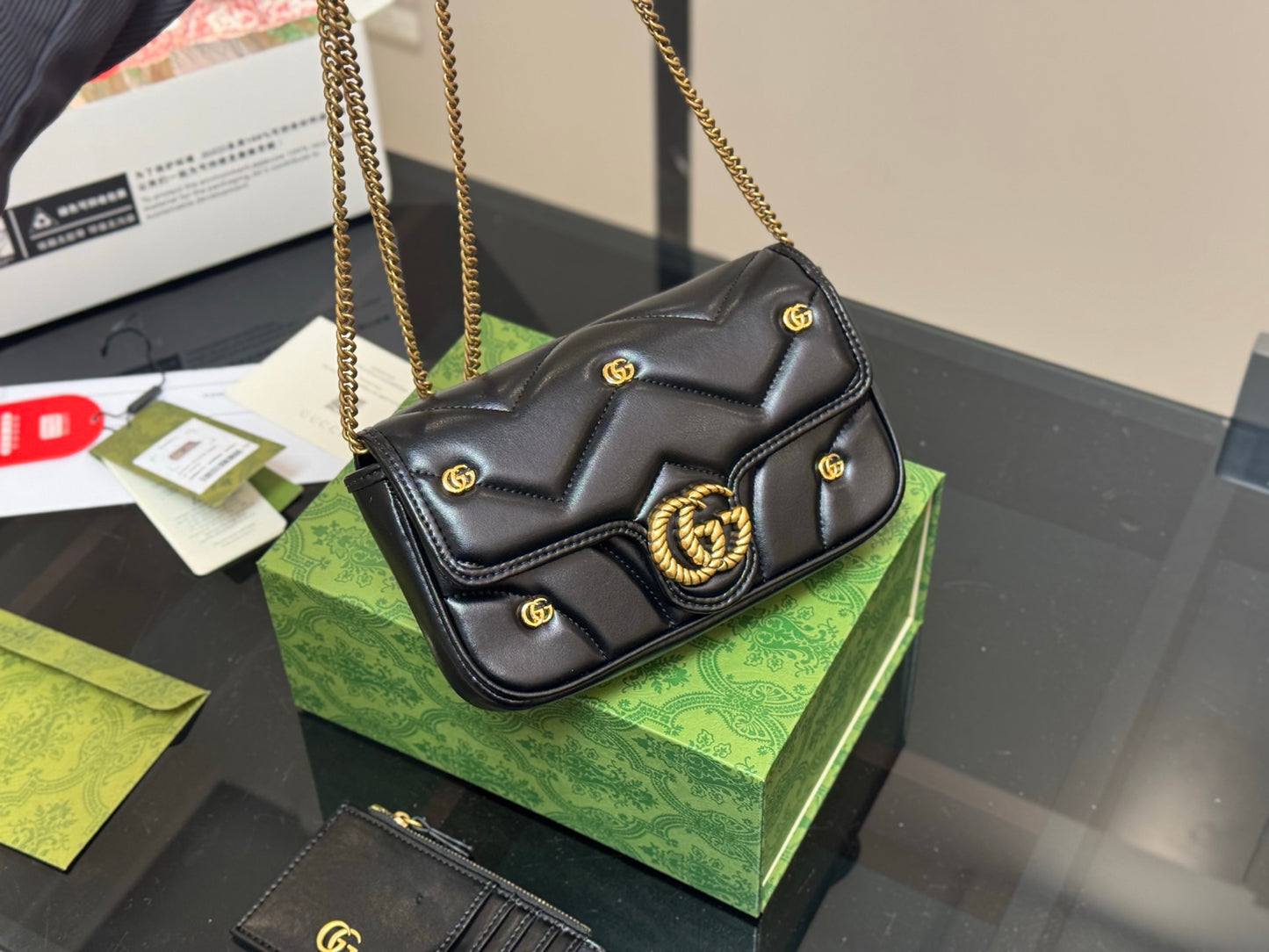 Gucci Marmont Super Mini 2-in-1 Bag 21x13cm New Arrival | Must-Have Luxury Crossbody