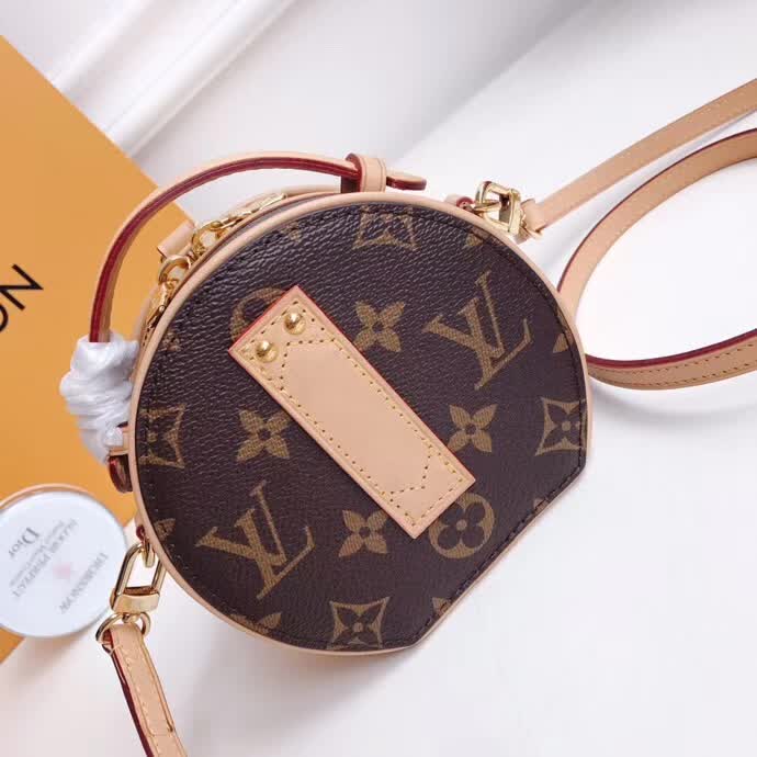 [Official Style] Yellow Floral Mini Round Bag | Black Leather Box Bag | Viral Cute Mini Bag for Girls | 13x12x6.5cm